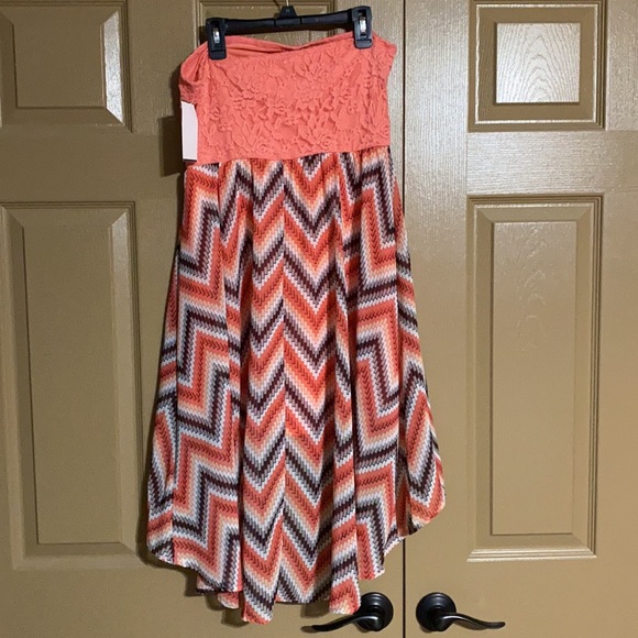 Bandeau high low dress - Picture 2 of 5